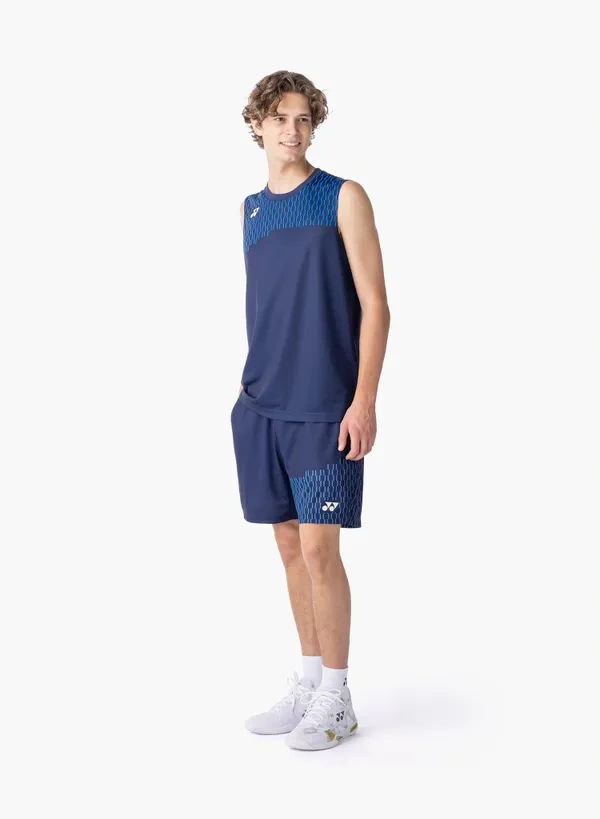 Yonex 10715EX Mens Sleeveless Top Dark Navy color