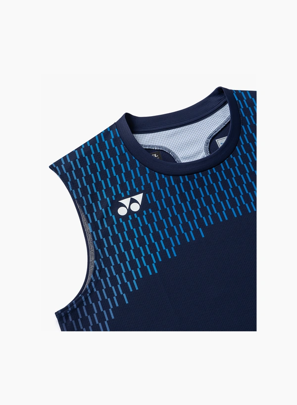 Yonex 10715EX Mens Sleeveless Top Dark Navy color