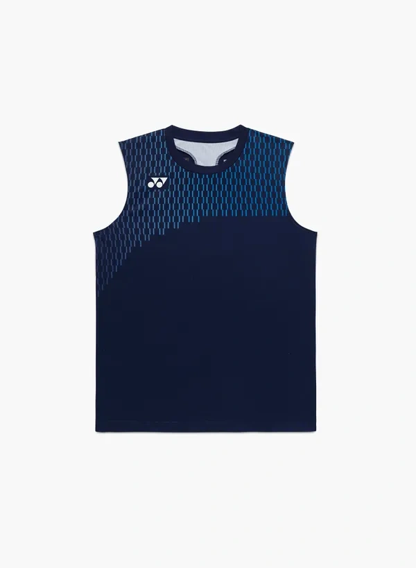 Yonex 10715EX Mens Sleeveless Top Dark Navy color