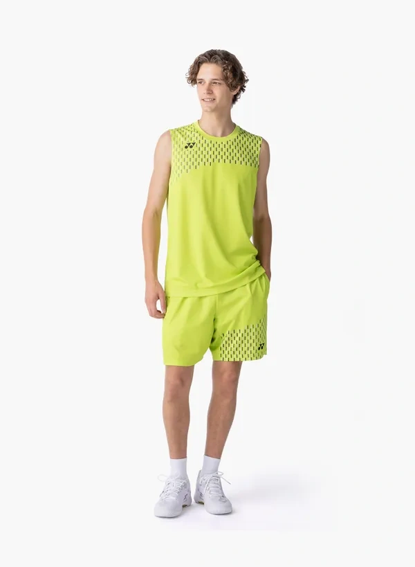 Yonex 10715EX Mens Sleeveless Top Fresh Lime color