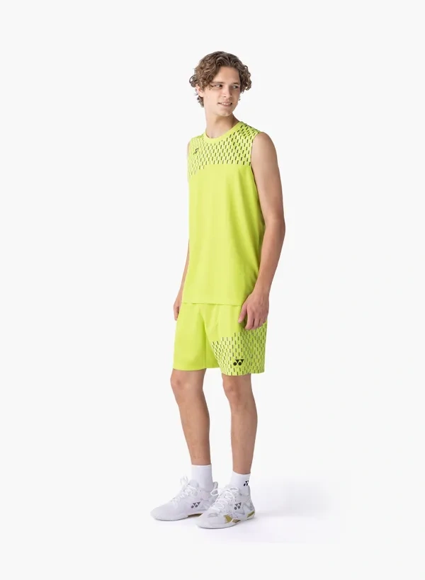 Yonex 10715EX Mens Sleeveless Top Fresh Lime color