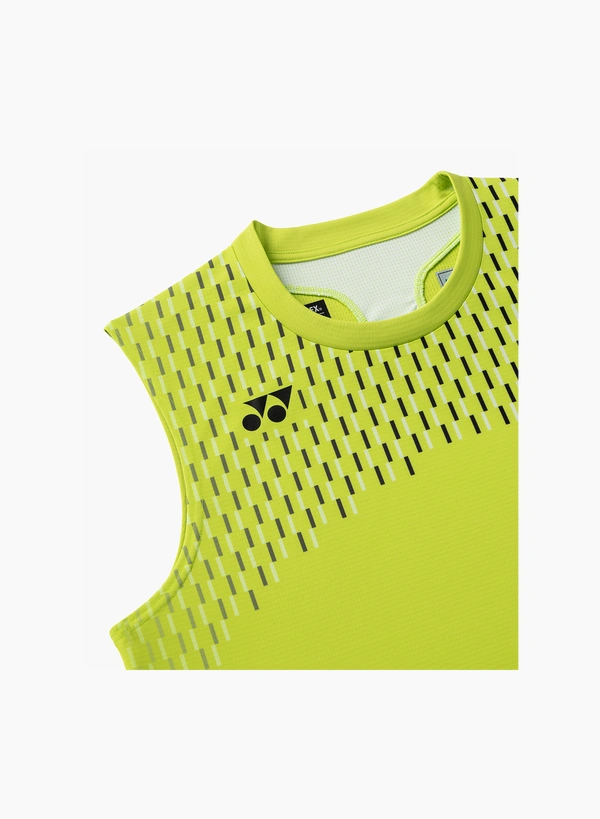 Yonex 10715EX Mens Sleeveless Top Fresh Lime color
