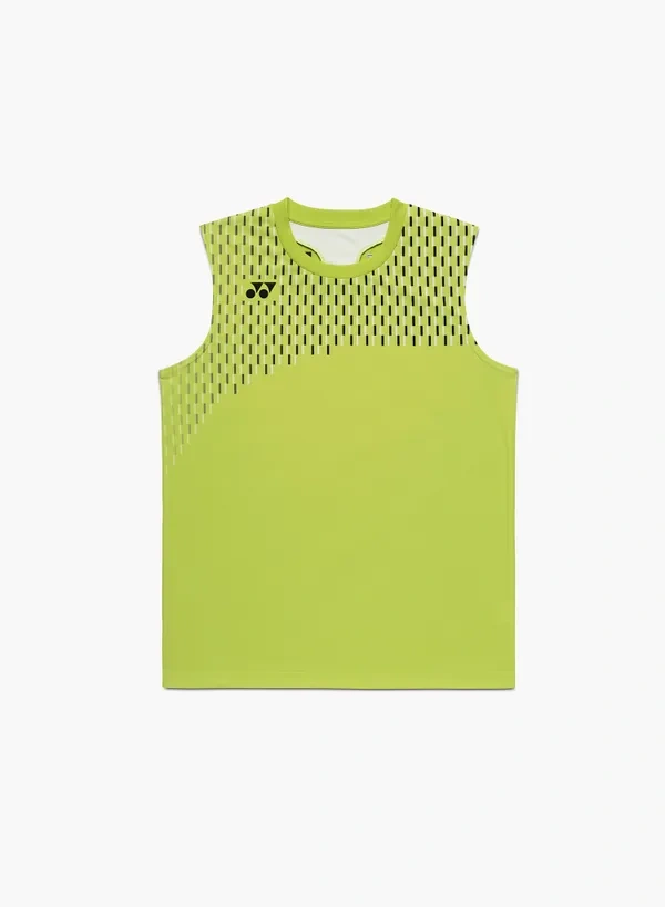 Yonex 10715EX Mens Sleeveless Top Fresh Lime color
