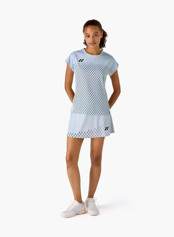 Yonex 20943EX Women Crew Neck Shirt Silver Gray color