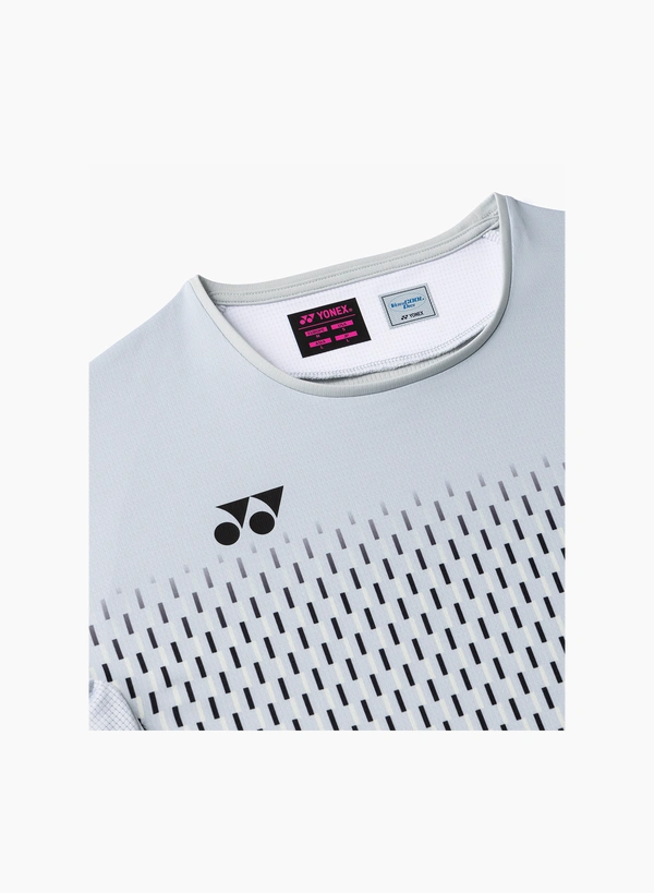 Yonex 20943EX Women Crew Neck Shirt Silver Gray color