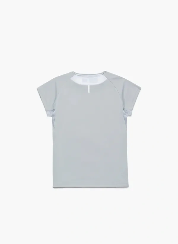 Yonex 20943EX Women Crew Neck Shirt Silver Gray color