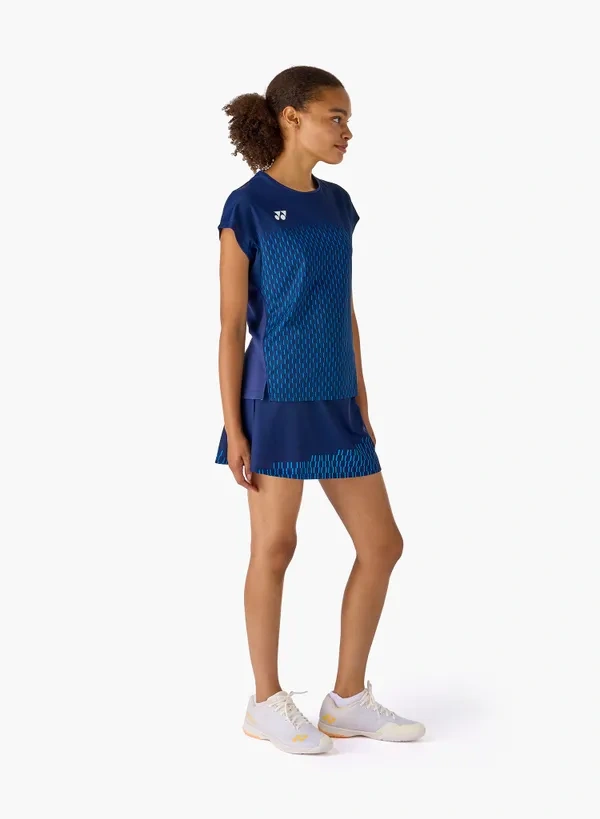 Yonex 20943EX Women Crew Neck Shirt Dark Navy color