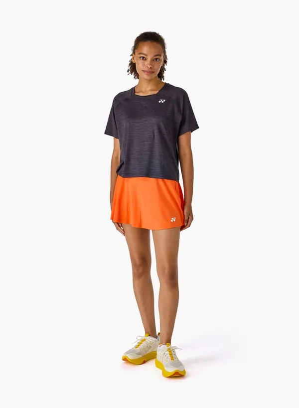 Yonex 26293EX WOMENS SKIRT (WITH INNER SHORTS) Cyber Orange color
