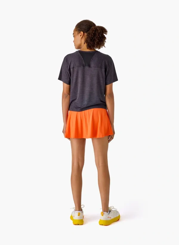 Yonex 26293EX WOMENS SKIRT (WITH INNER SHORTS) Cyber Orange color