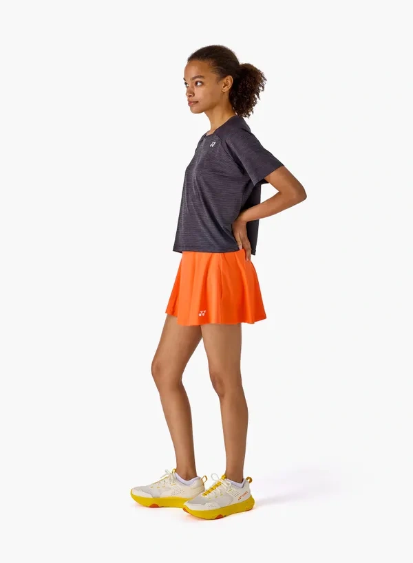 Yonex 26293EX WOMENS SKIRT (WITH INNER SHORTS) Cyber Orange color