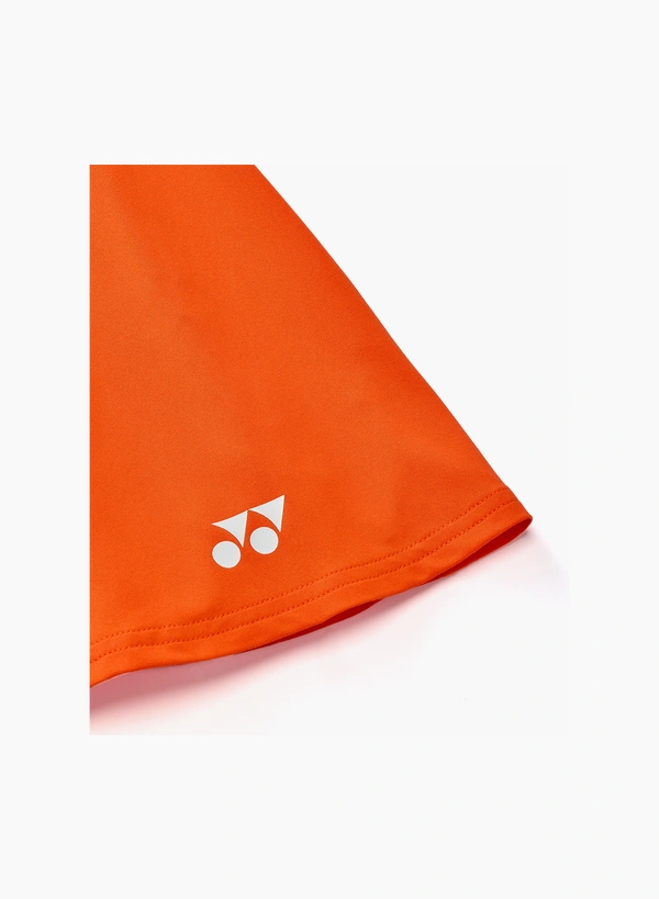 Yonex 26293EX WOMENS SKIRT (WITH INNER SHORTS) Cyber Orange color
