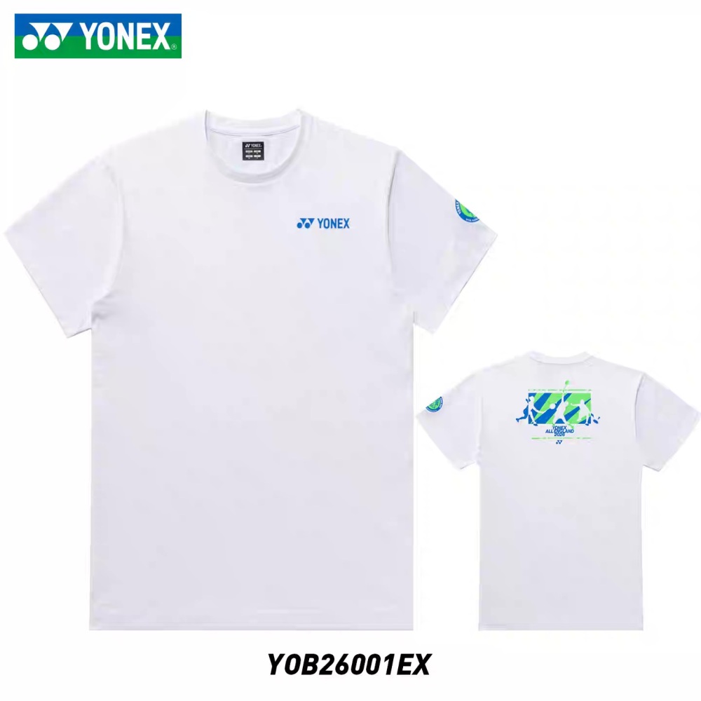 YONEX YOB26001EX Unisex T-SHIRT FOR ALL ENGLAND 2026 White