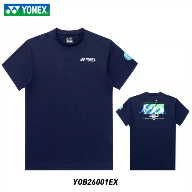 YONEX YOB26001EX Unisex T-SHIRT FOR ALL ENGLAND 2026 Dark navy
