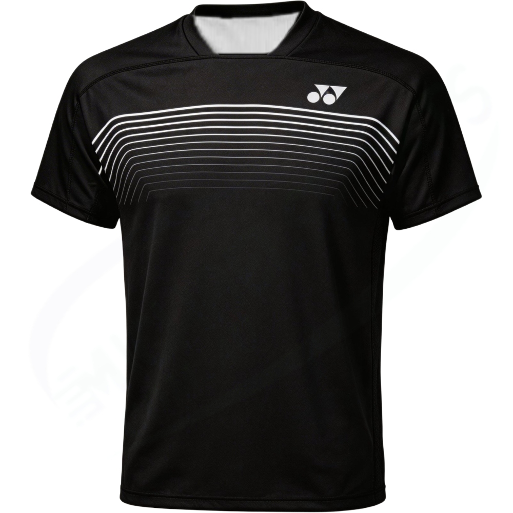 YONEX 10727EX Unisex Crew Neck Shirt Black color