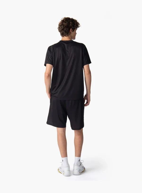 YONEX 10727EX Unisex Crew Neck Shirt Black color