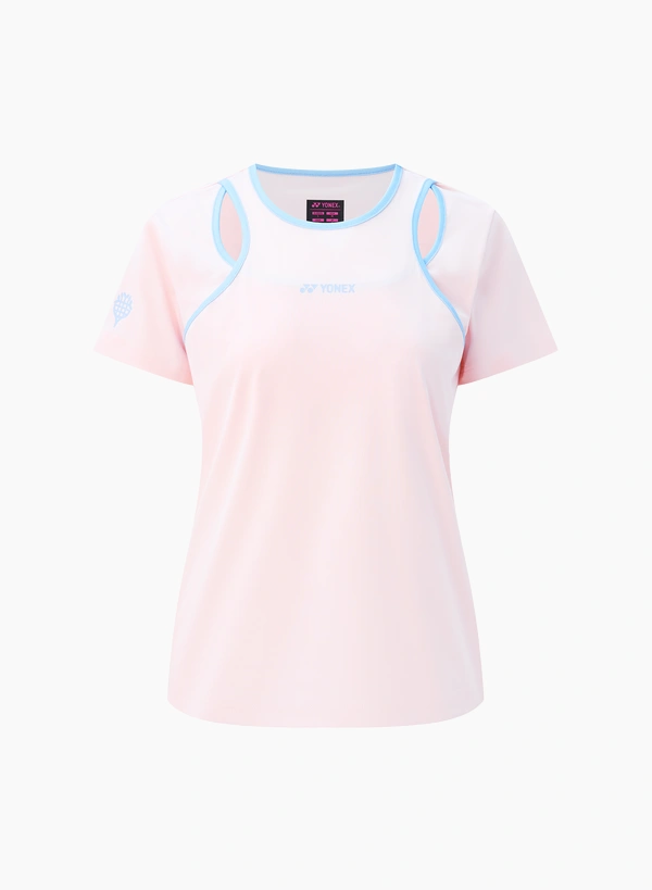 Yonex 16907EX WOMENS T-SHIRT Powder Pink color