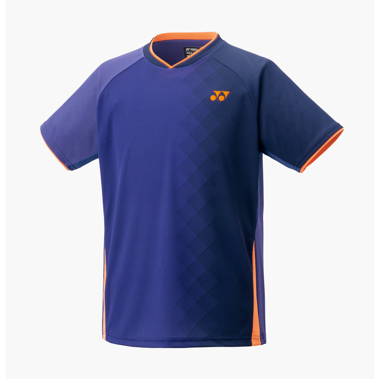 Yonex 10738 Mens Crew Neck Shirt Blue berry color made in Japan