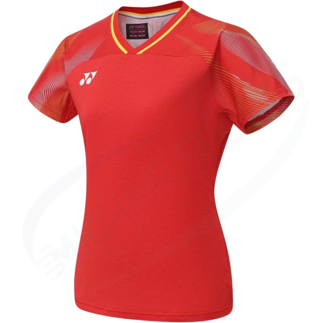 YONEX 20964YX Women Crew Neck Badminton Shirt Bright Red Made in Japan