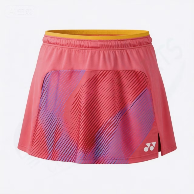 YONEX 26195YX Women Badminton Skirt Magenta with Built-in Inner Shorts