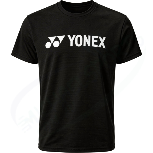YONEX 16856EX Unisex Crew Neck Shirt Black color