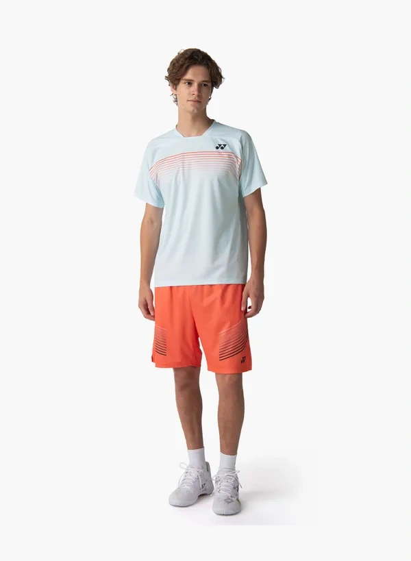 YONEX 15247EX Unisex Knit Shorts Cyber Orange color