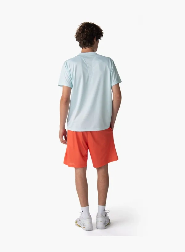 YONEX 15247EX Unisex Knit Shorts Cyber Orange color