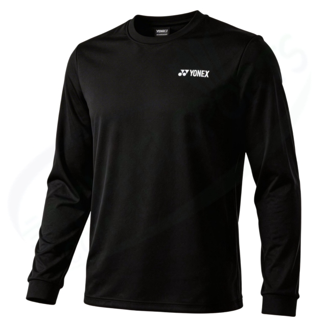YONEX 16879EX unisex  LONGSLEEVES  SHIRT Black color(full cotton)
