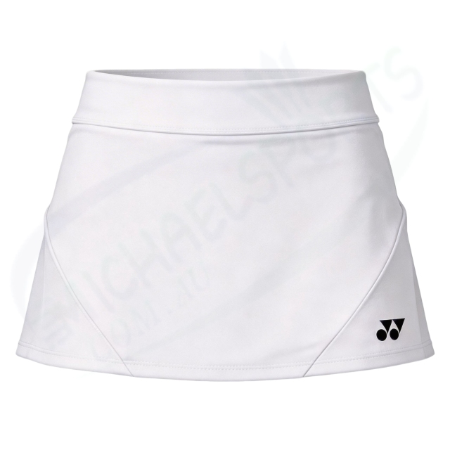 Yonex 26194EX WOMENS SKIRT (WITH INNER SHORTS) white color