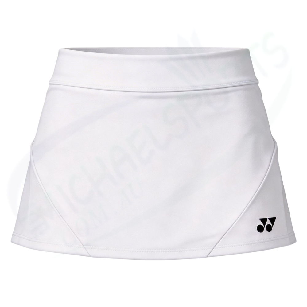 Yonex 26194EX WOMENS SKIRT (WITH INNER SHORTS) white color