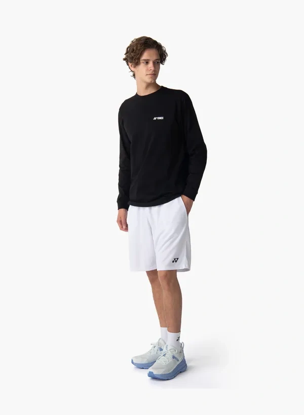 YONEX 16879EX unisex  LONGSLEEVES  SHIRT Black color(full cotton)