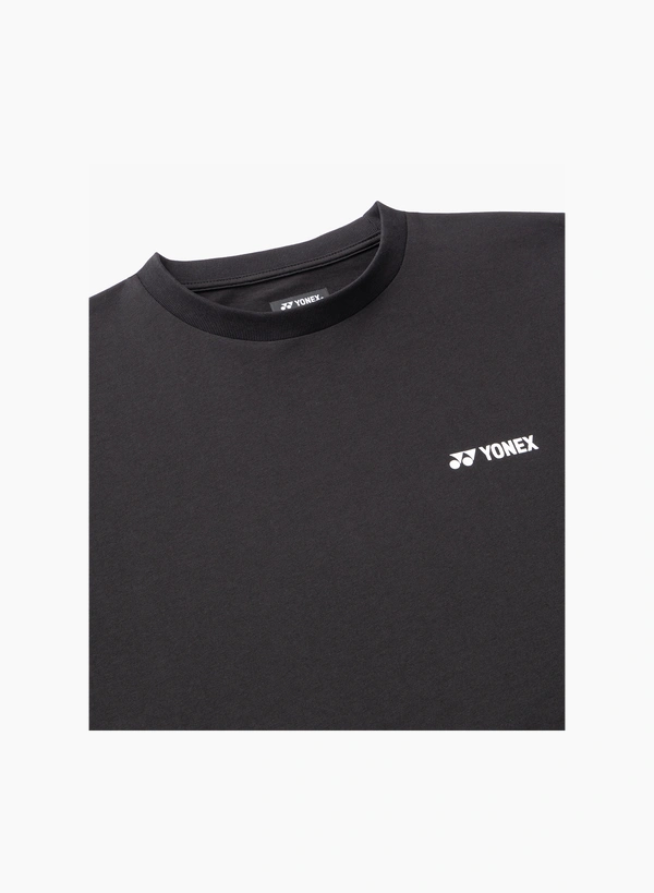 YONEX 16879EX unisex  LONGSLEEVES  SHIRT Black color(full cotton)