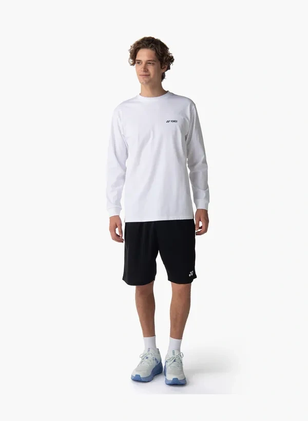 YONEX 16879EX unisex  LONGSLEEVES SHIRT White color(full cotton)
