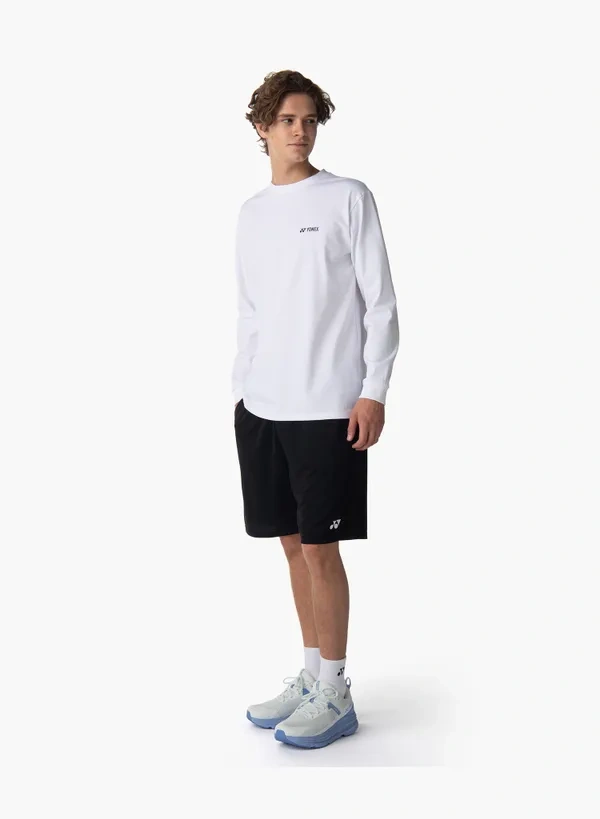 YONEX 16879EX unisex  LONGSLEEVES SHIRT White color(full cotton)