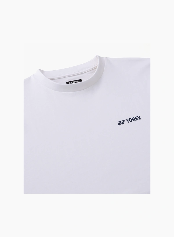 YONEX 16879EX unisex  LONGSLEEVES SHIRT White color(full cotton)
