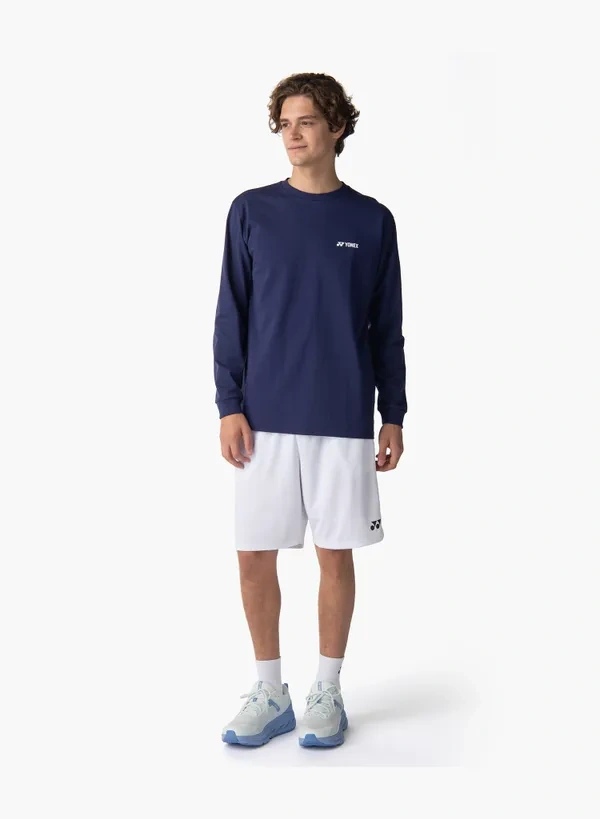 YONEX 16879EX unisex  LONGSLEEVES SHIRT Dark Navy color(full cotton)