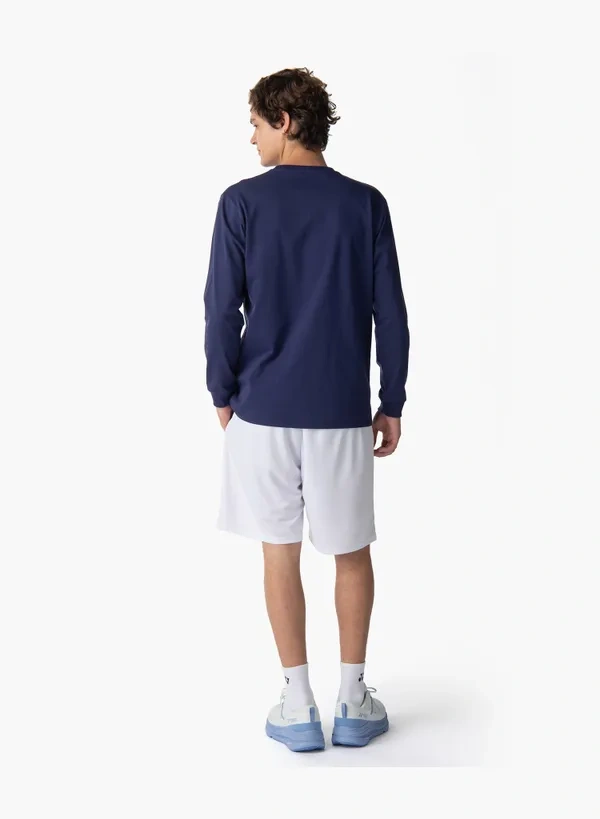 YONEX 16879EX unisex  LONGSLEEVES SHIRT Dark Navy color(full cotton)