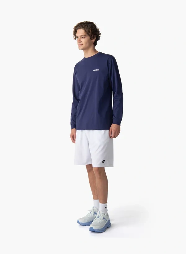 YONEX 16879EX unisex  LONGSLEEVES SHIRT Dark Navy color(full cotton)