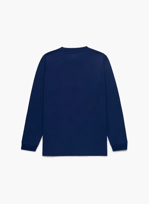 YONEX 16879EX unisex  LONGSLEEVES SHIRT Dark Navy color(full cotton)