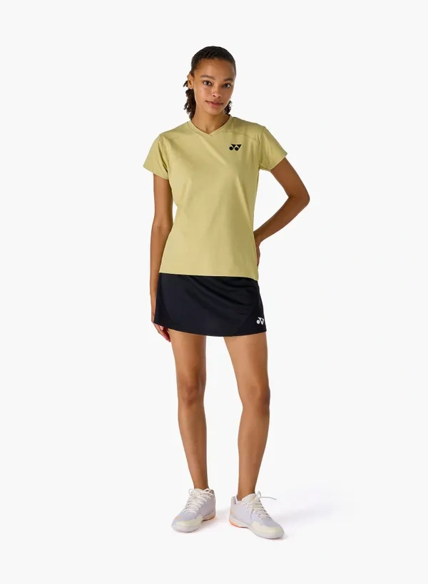 Yonex 20961EX WOMENS CREW NECK SHIRT Khaki Beige color