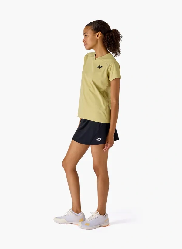 Yonex 20961EX WOMENS CREW NECK SHIRT Khaki Beige color