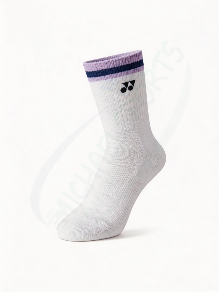 Yonex 19252YX Sport Crew Socks Pale  Lilac Made in Japan