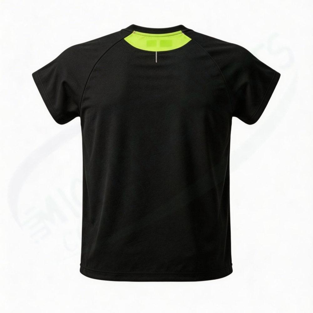 Yonex 10711YX MENS CREW NECK  SHIRT-Black color made in Japan