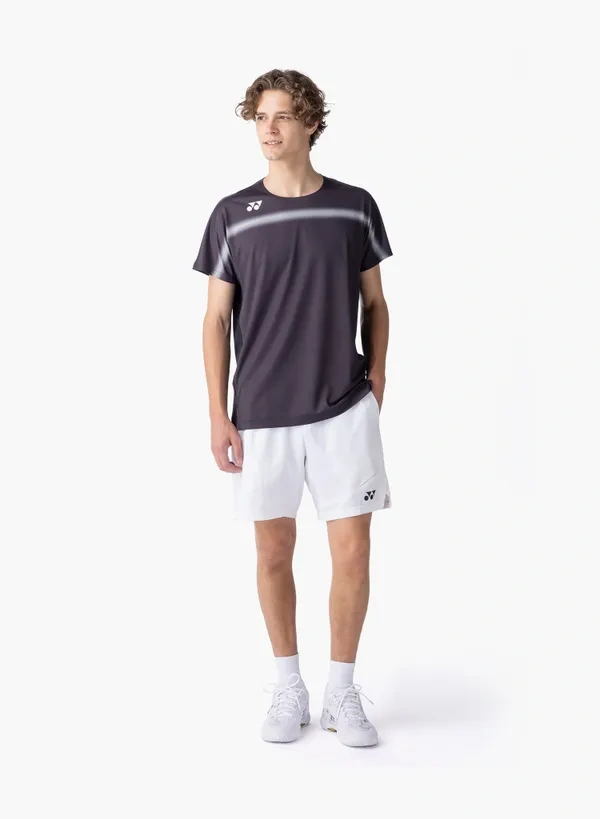 Yonex 10711YX MENS CREW NECK  SHIRT-Black color made in Japan
