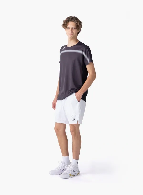 Yonex 10711YX MENS CREW NECK  SHIRT-Black color made in Japan