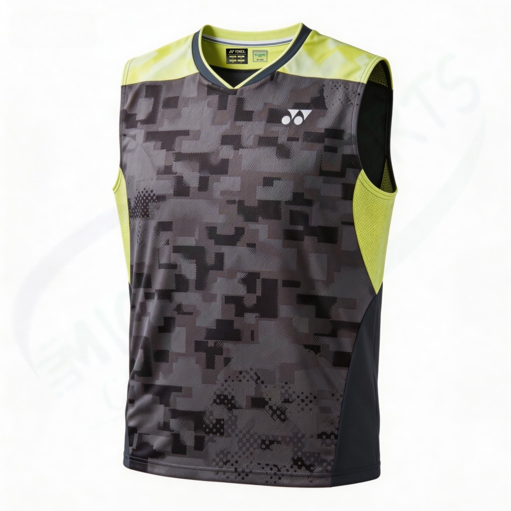 YONEX 10755YX MENS SLEEVELESS TOP Ash Gray made in Japan