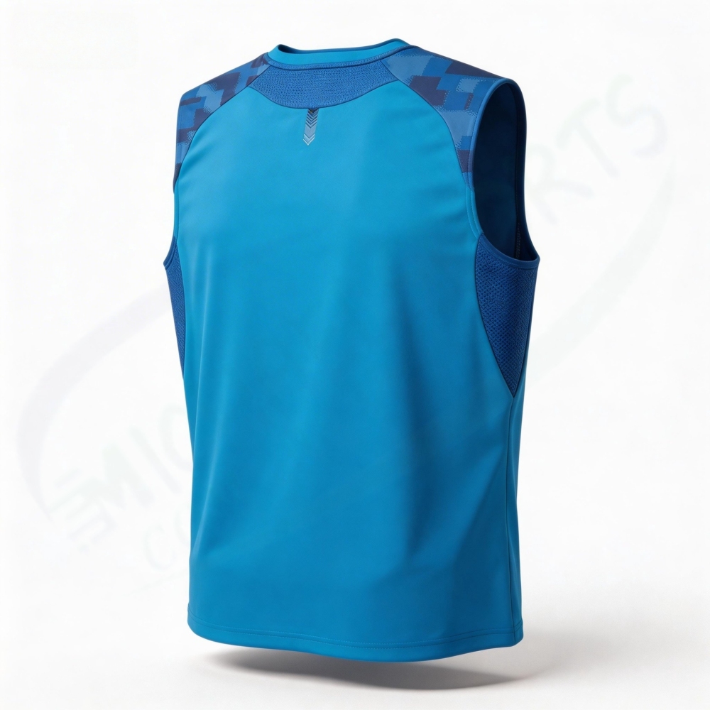 YONEX 10755YX MENS SLEEVELESS TOP Cerulean Blue made in Japan