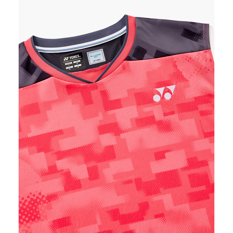 YONEX 10755YX MENS SLEEVELESS TOP Coral Red made in Japan