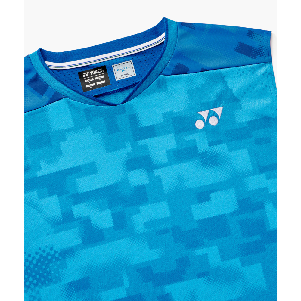 YONEX 10755YX MENS SLEEVELESS TOP Cerulean Blue made in Japan