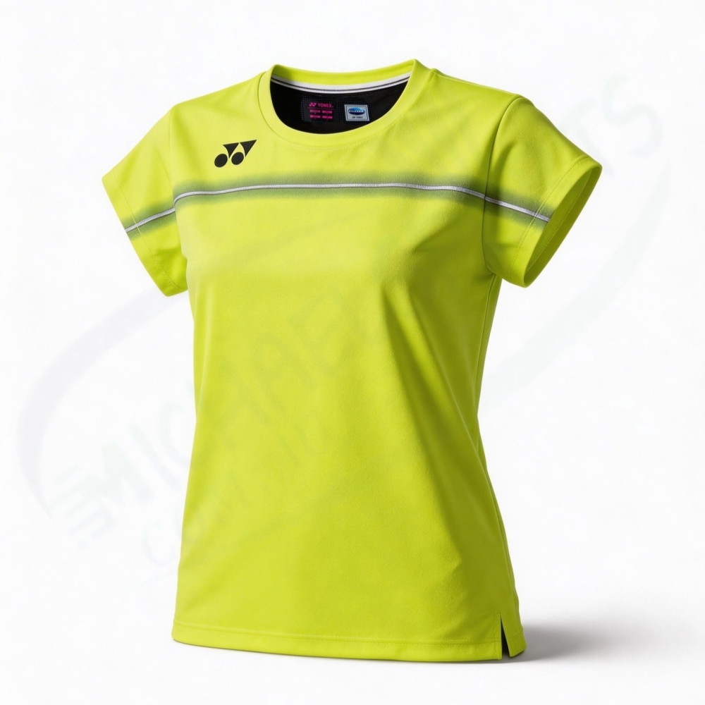 Yonex 20939YX WOMENS CREW NECK SHIRT Fresh Lime color made in Japan