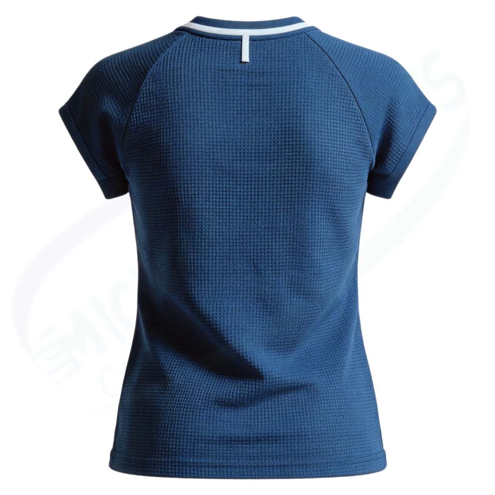 Yonex 20940YX WOMENS CREW NECK SHIRT Indigo Blue color made in Japan